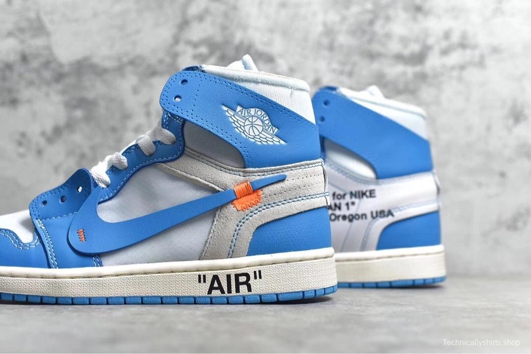 Air Jordan 1Retro High Off-White University Blue UNC