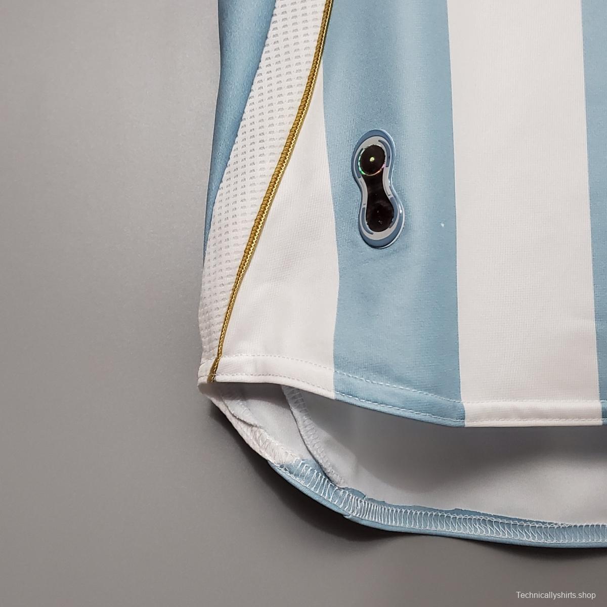 Retro 2006 Argentina home Soccer Jersey