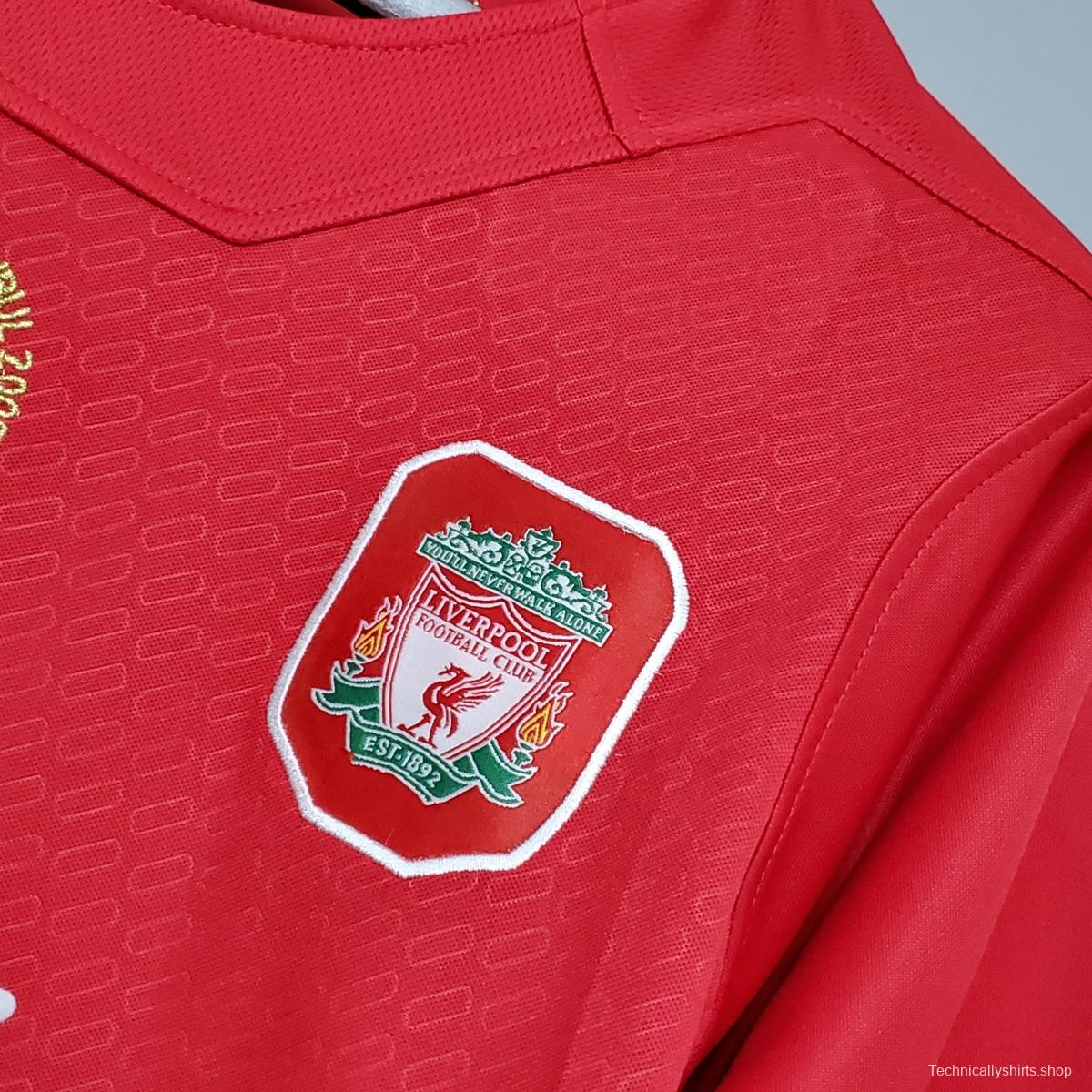 Retro 2005 Liverpool Champions League version home Soccer Jersey