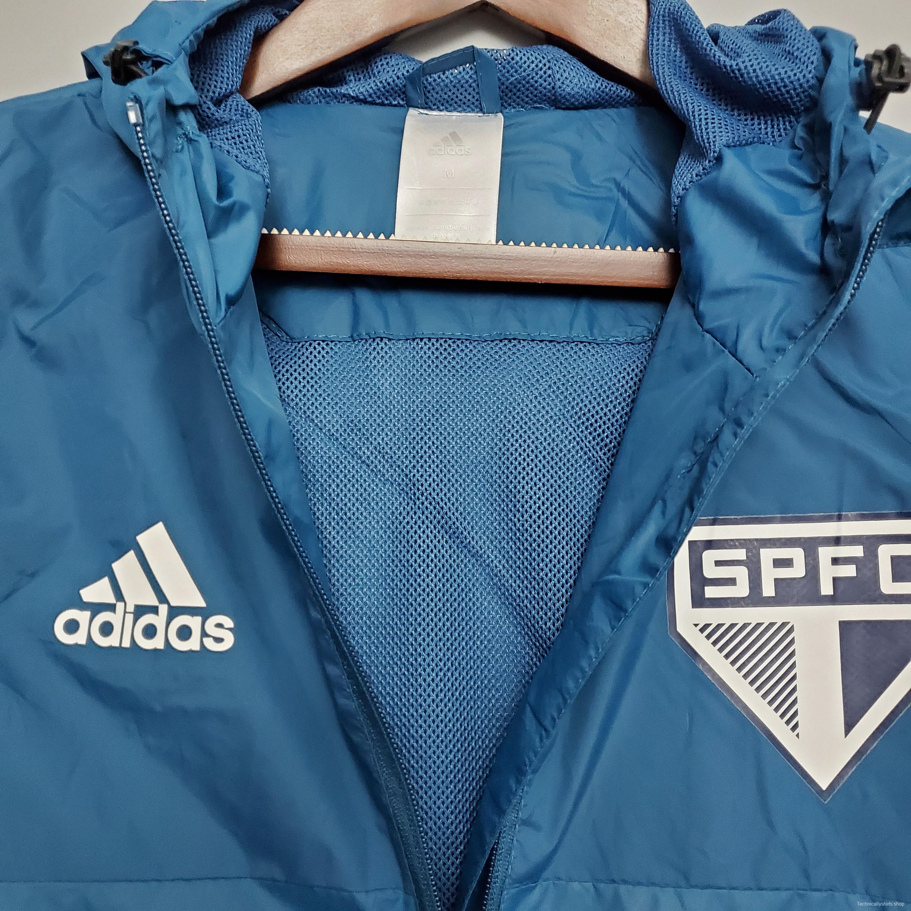 Windbreaker Sao Paulo Blue Soccer Jersey