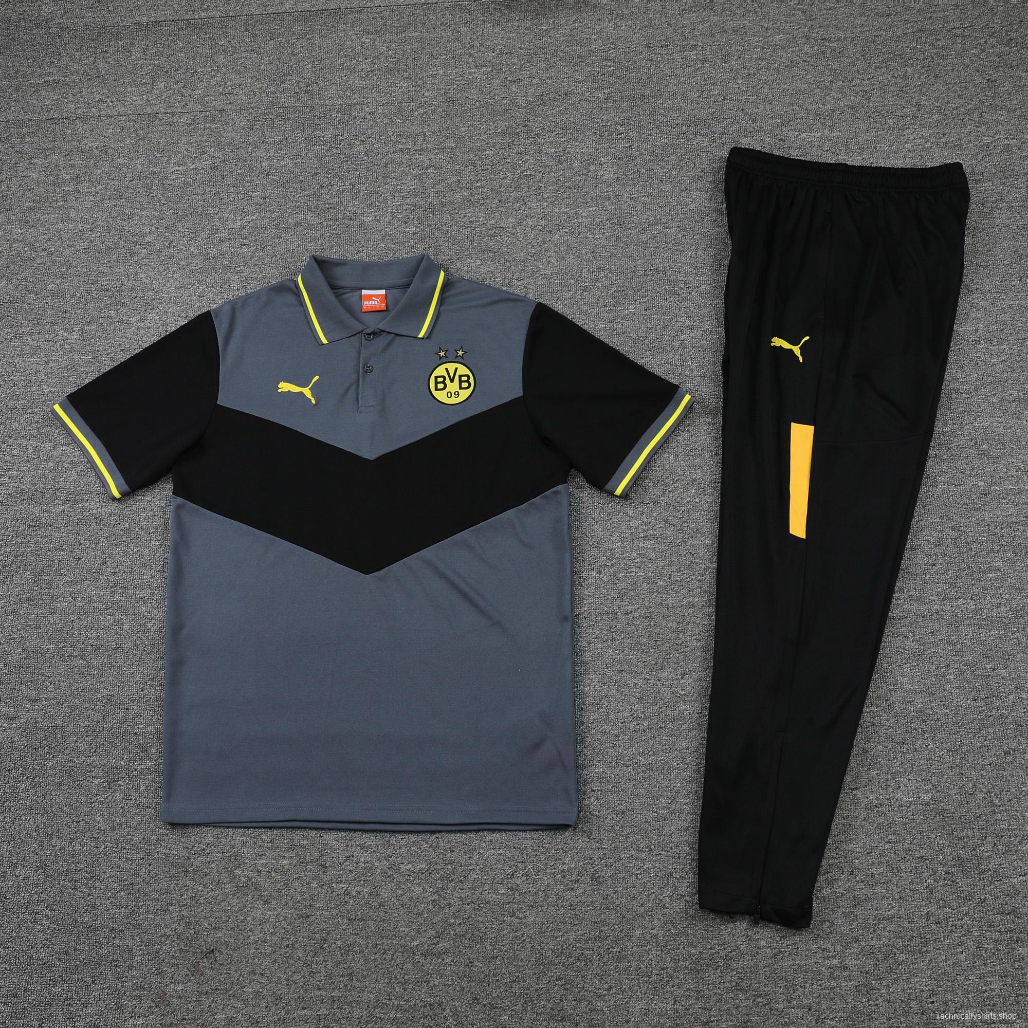 Borussia Dortmund POLO kit Grey Black (not supported to be sold separately)