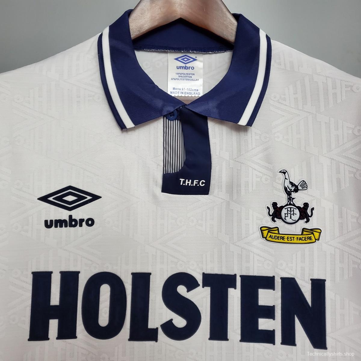 Retro Tottenham 1994 home Soccer Jersey