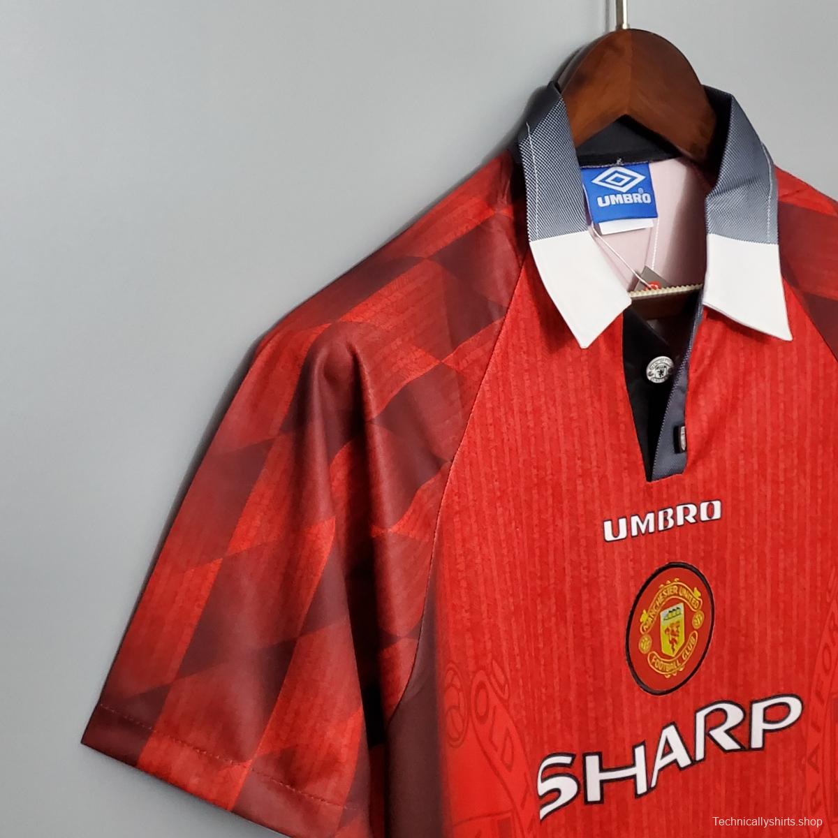 Retro 96/97 Manchester United home Soccer Jersey