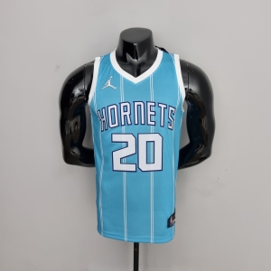 75th Anniversary Hayward #20 Charlotte Hornets Blue NBA Jersey