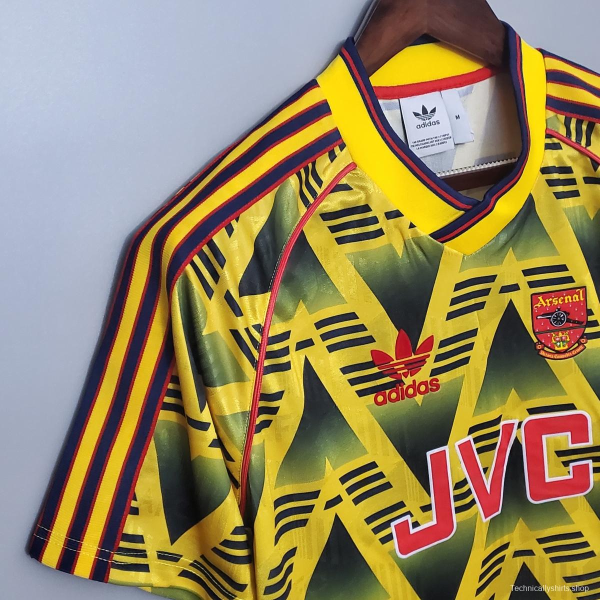 Retro 91/93 Arsenal away Soccer Jersey