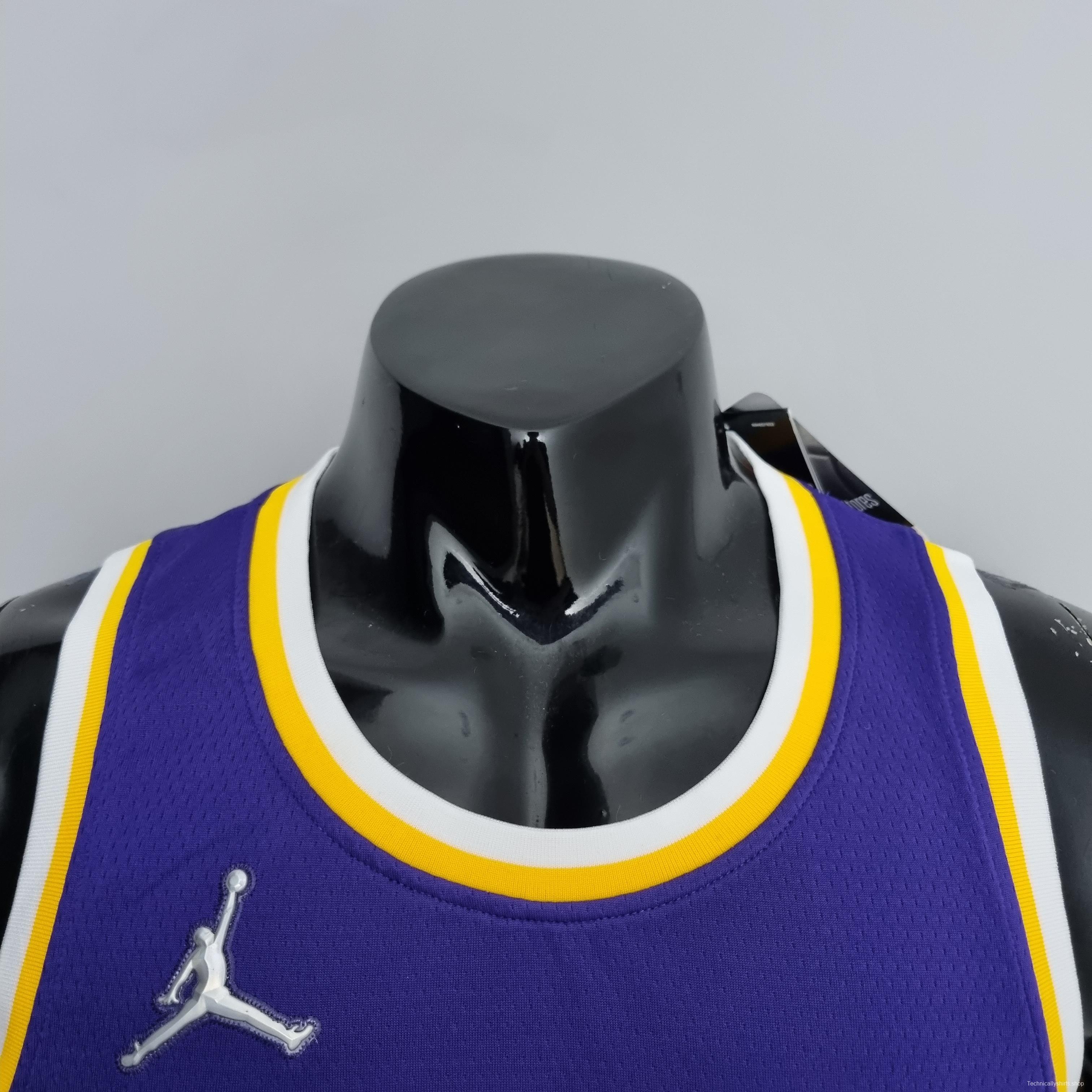 75th Anniversary BRYANT#24 Los Angeles Lakers Jordan Purple NBA Jersey