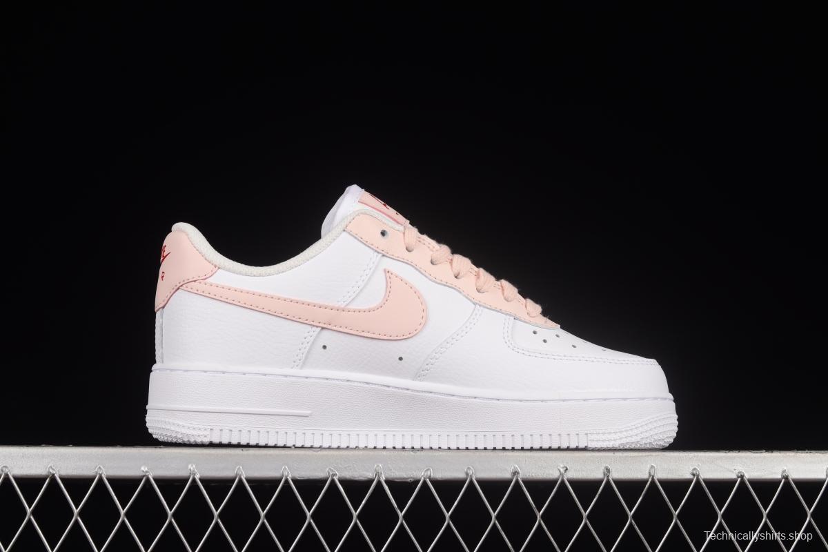 NIKE Air Force 1'07 Low White Pink Hook Low Casual Sneakers 315115-167