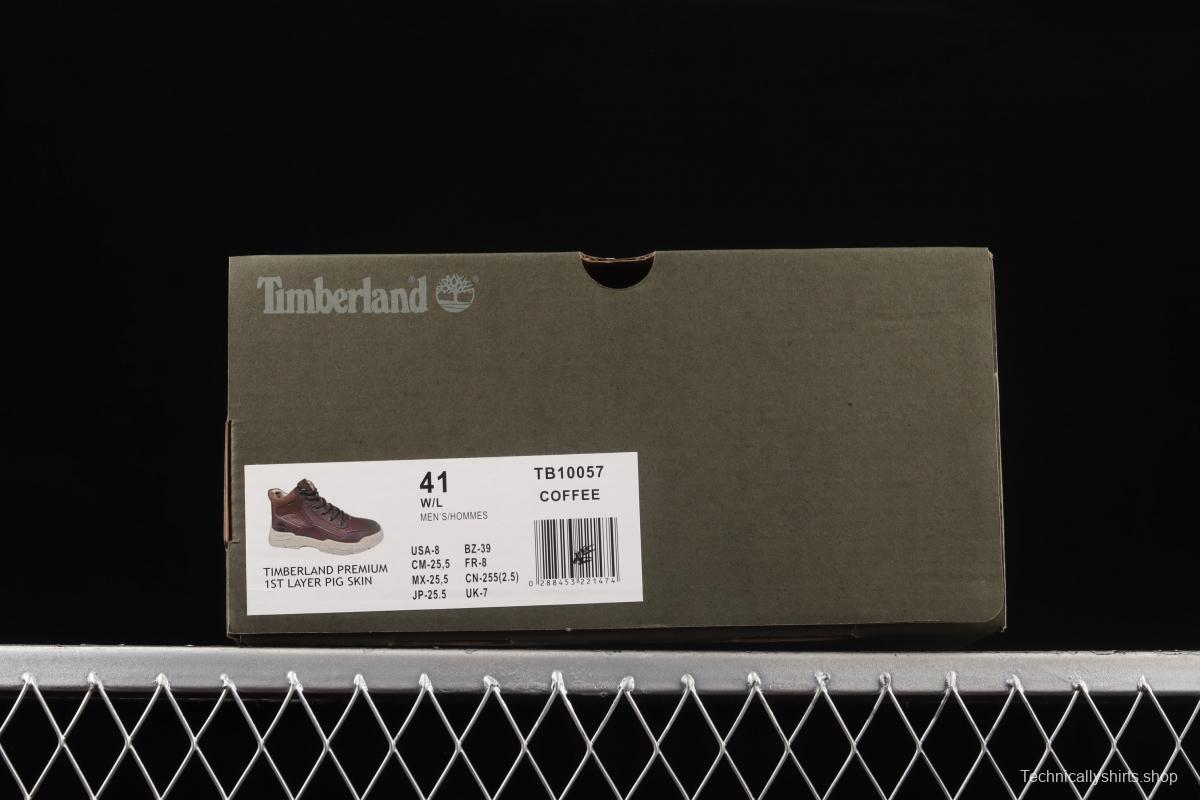 Timberland medium-top outdoor casual shoes TB10057COFFEE