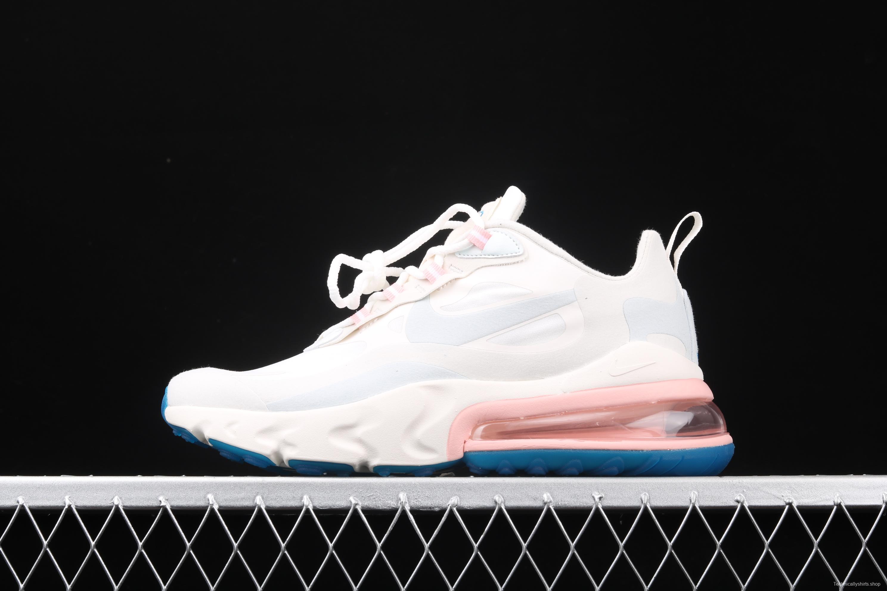 NIKE Air Max 270React new high-frequency mesh function half-palm air cushion cushioning running cloth shoes AT6174-100