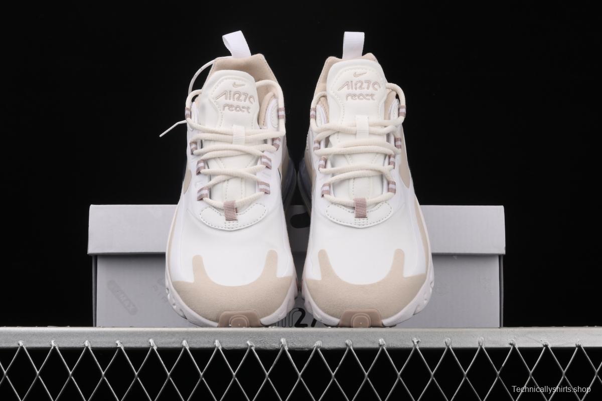 NIKE Air Max 270React new high-frequency mesh hollowing out function half-palm air cushion running shoes CJ0619-102