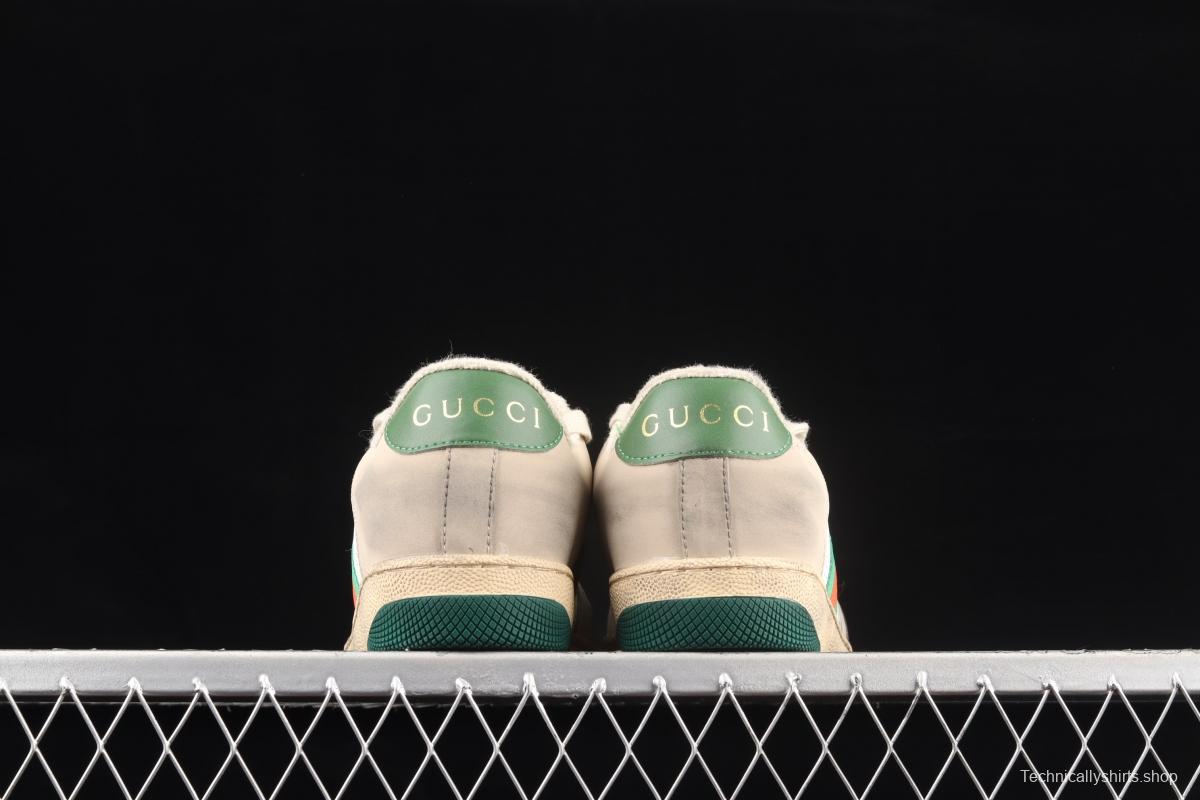 Gucci Distressed Screener Sneaker Gucci classic dirty shoes