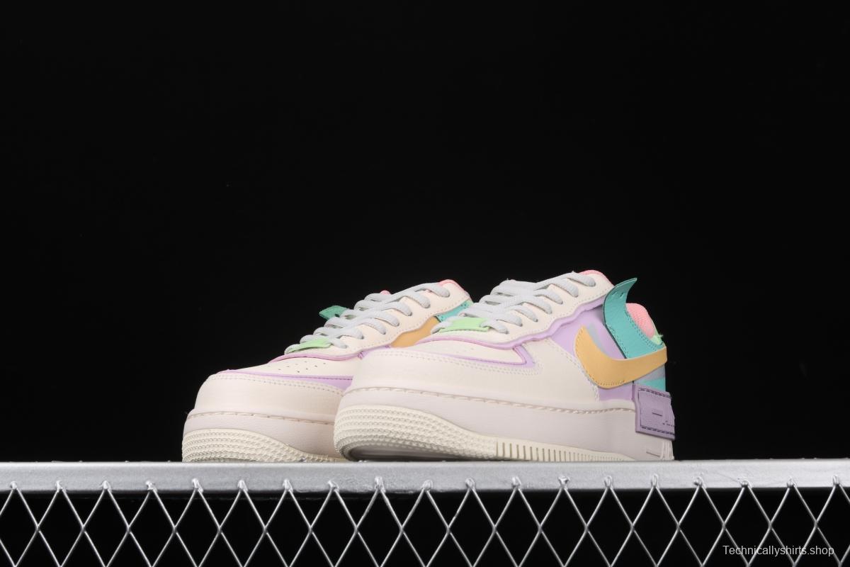 NIKE Air Force 1 ShAdidasow Tropical Twist light weight heighten low-top board shoes CI0919-101,