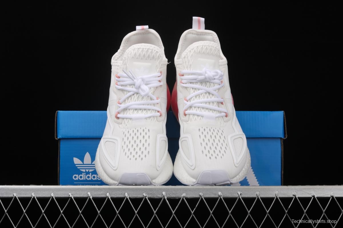 Adidas ZX 2K Boost FV8983 2020 summer new clover popcorn vintage running shoes