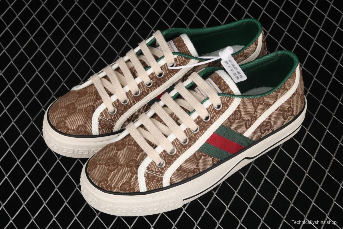 Gucci Tennis 1977 Print Sneaker canvas printed retro leisure sports board shoes