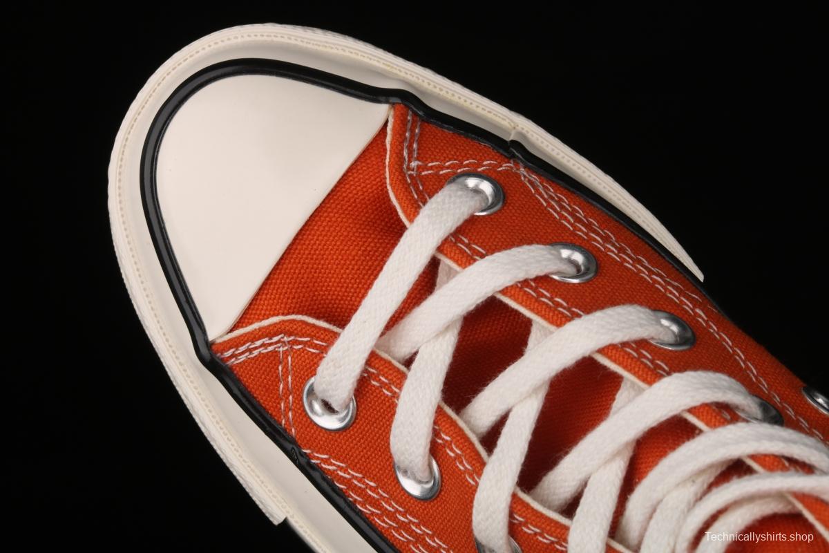 Converse Chuck 70s spring new color bonfire orange matching high-top casual board shoes 171475C