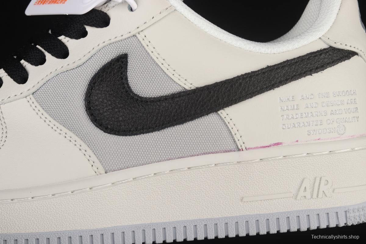 NIKE Air Force 11607 GORE-TEX Rice White Grey low-top Leisure Board shoes DO2760-206