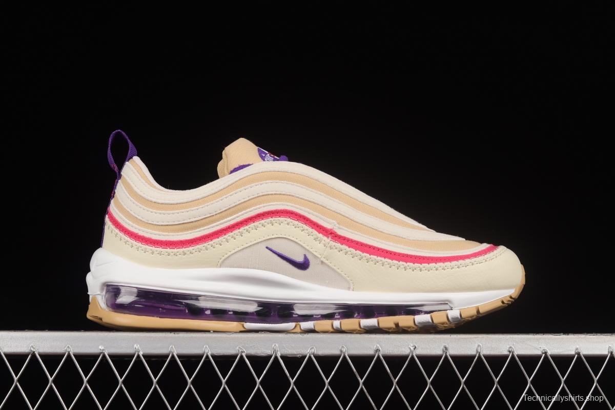 NIKE Air Max 97 Air Sprung Iron Grey Beige Embroidery Bullet Air Cushion Sports Running Shoes DH4759-200