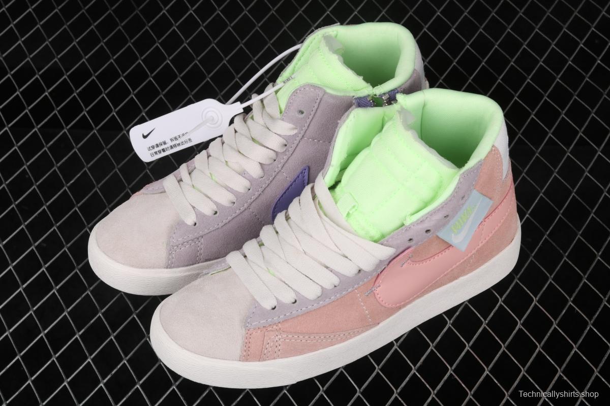 NIKE Blazer Mid Rebel trailblazer Macaron deconstructs casual board shoes CQ7786-661