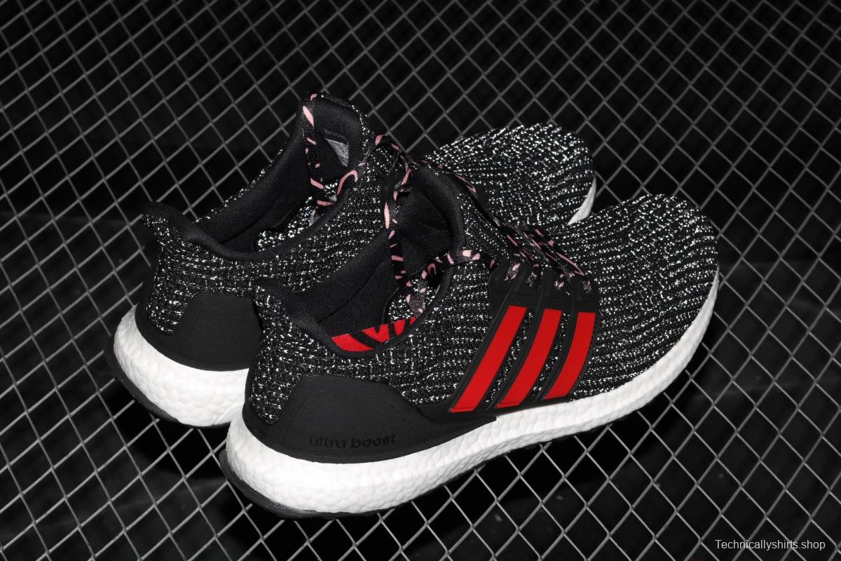 Adidas Ultra Boost 4. 0 Black Red F35231 Das fourth generation knitted striped black and red UB