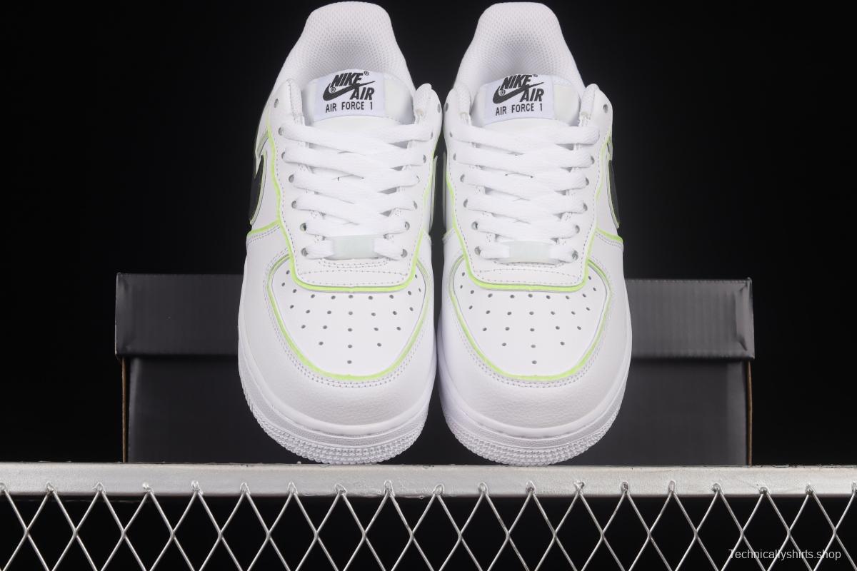 NIKE Air Force 1'07 Low Black and White Luminous Low Casual Sneakers CW2288-304