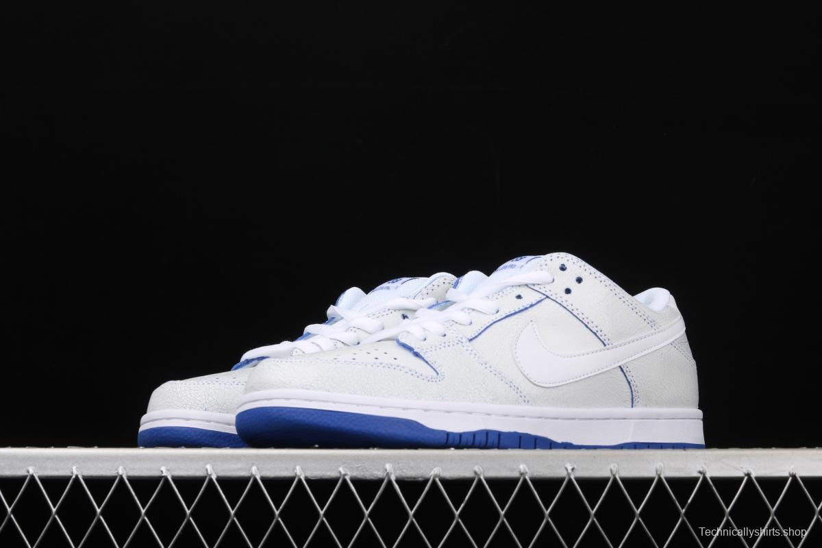 NIKE SB DUNK Low Pro Magnolia QQ crack ice blue blue porcelain sports skateboard shoes CJ6884-100