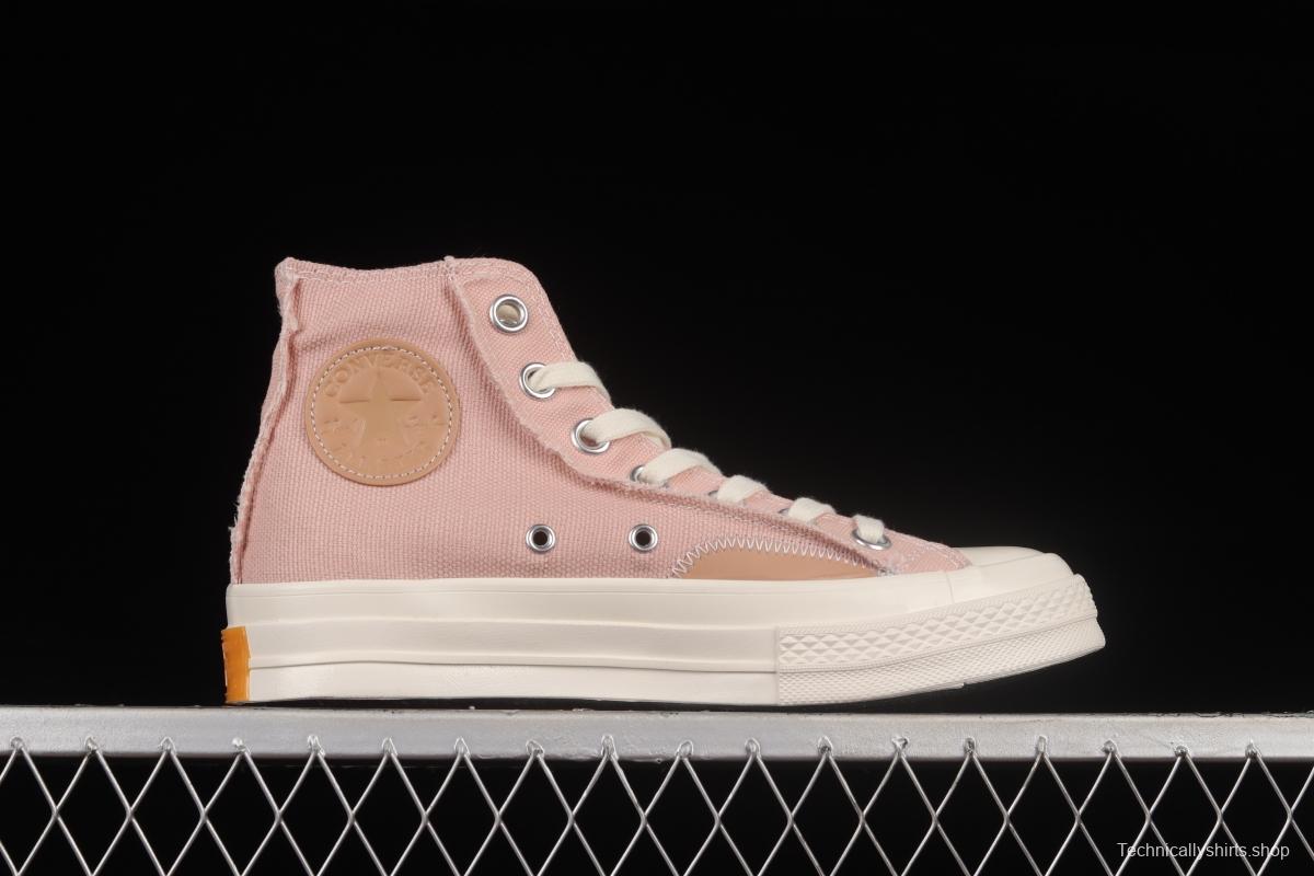 Converse 1970s ice cream light pink stitching high-top casual sneakers 572612C