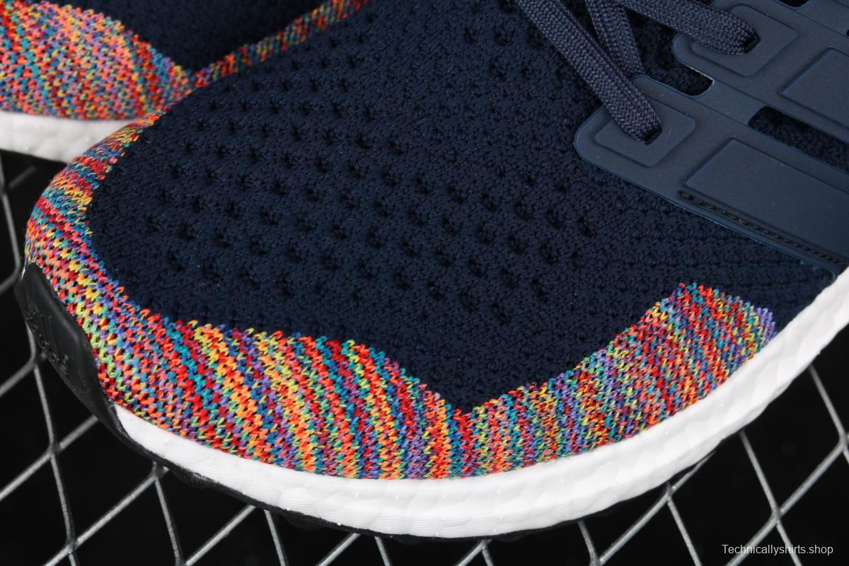 Adidas Ultra Boost 1.0 Multicolor Toe BB7801 colorful woven breathable cushioning running shoes