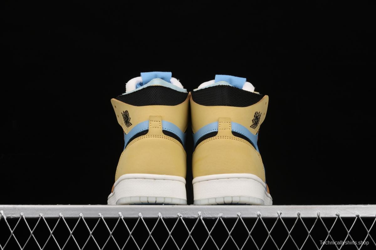 Air Jordan 1 Zoom CMFT Black Blue Yellow CT0978-900