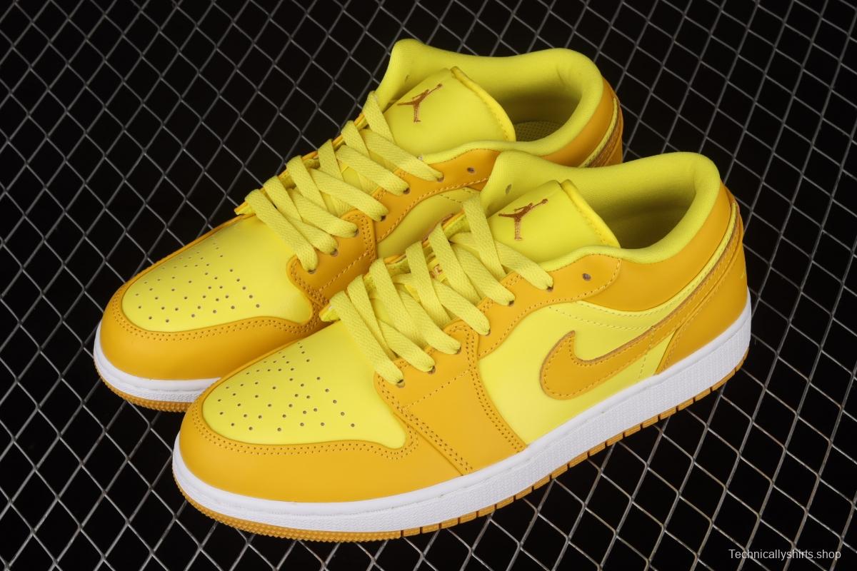 Air Jordan 1 Low lemon yellow low side culture leisure sports shoes DN6998-700