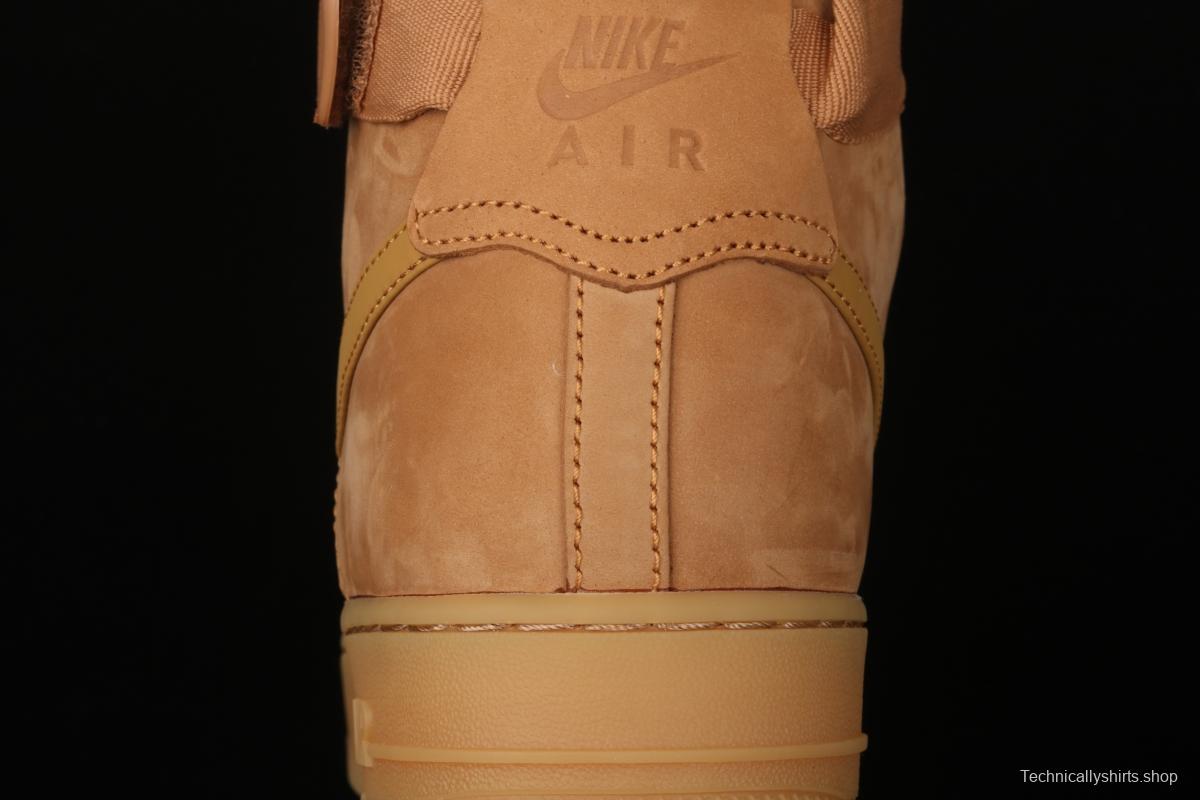 NIKE Air Force 1 High'07 2019 new wheat color high upper shoes CJ9178-200