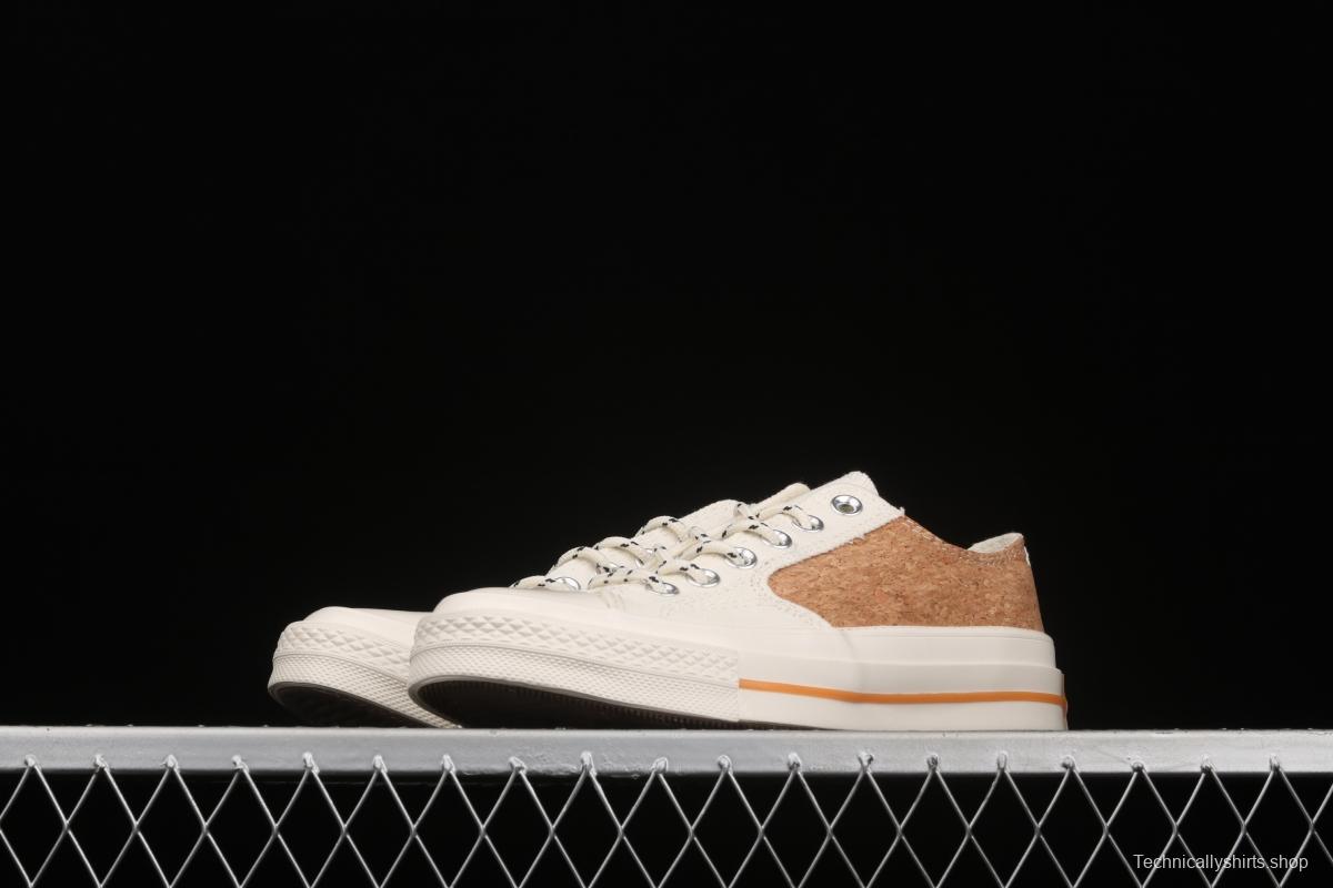 Converse 1970's Converse new cork color textile spliced low-top casual board shoes 170855C