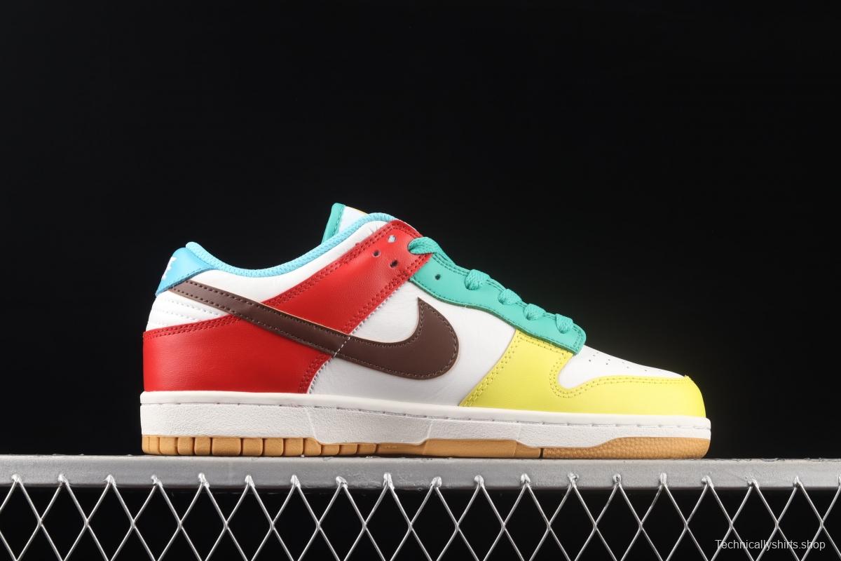 NIKE DUNK Low SE Free.99 asymmetrical mandarin duck SB buckle rebound fashion casual board shoes CZ2496-100