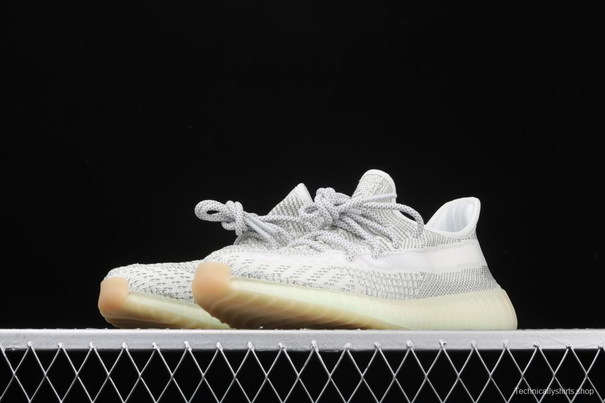 Adidas Yeezy Boost 350V2 Tailgate FX4349 Darth Coconut 350 second generation hollowed-out Asian gray star color match