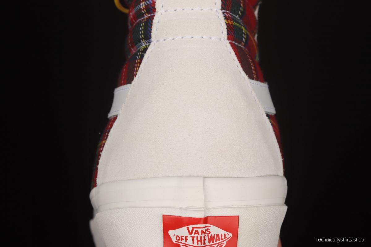 Pendleton x Vans Style 36 joint style Scottish stripe series high-top casual board shoes VN0A38GF9GT