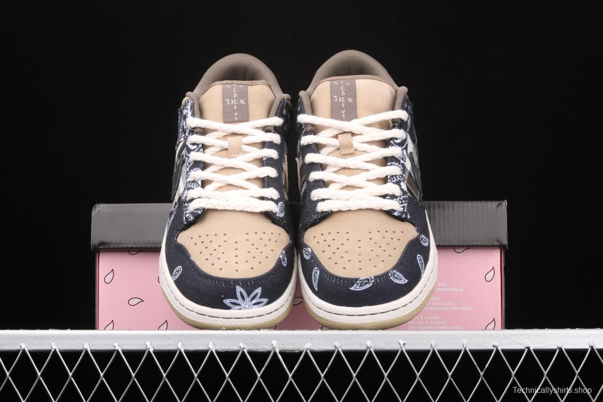 Travis Scott × SB DUNK joint name board shoes cashew fruit CT5053-001