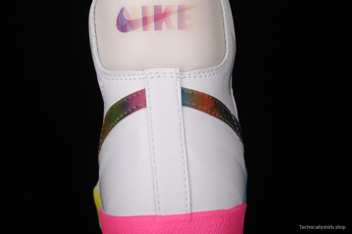 NIKE Blazer Mid'77 Vntg Suede Mix engraving classic leather face rainbow color trailblazer CZ8653-136