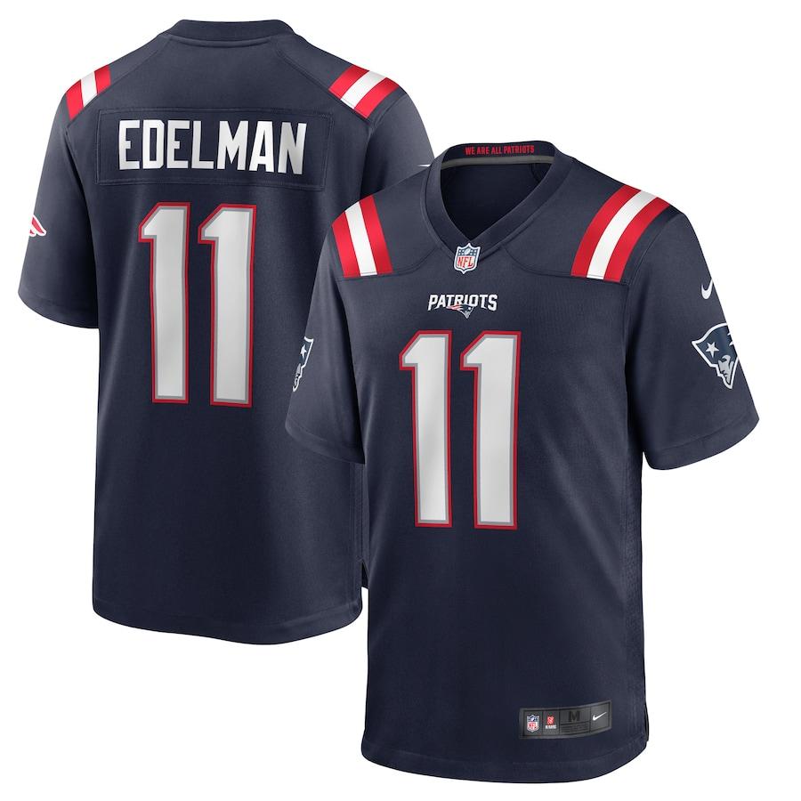 Men's Julian Edelman Navy Player Limited Team Jersey