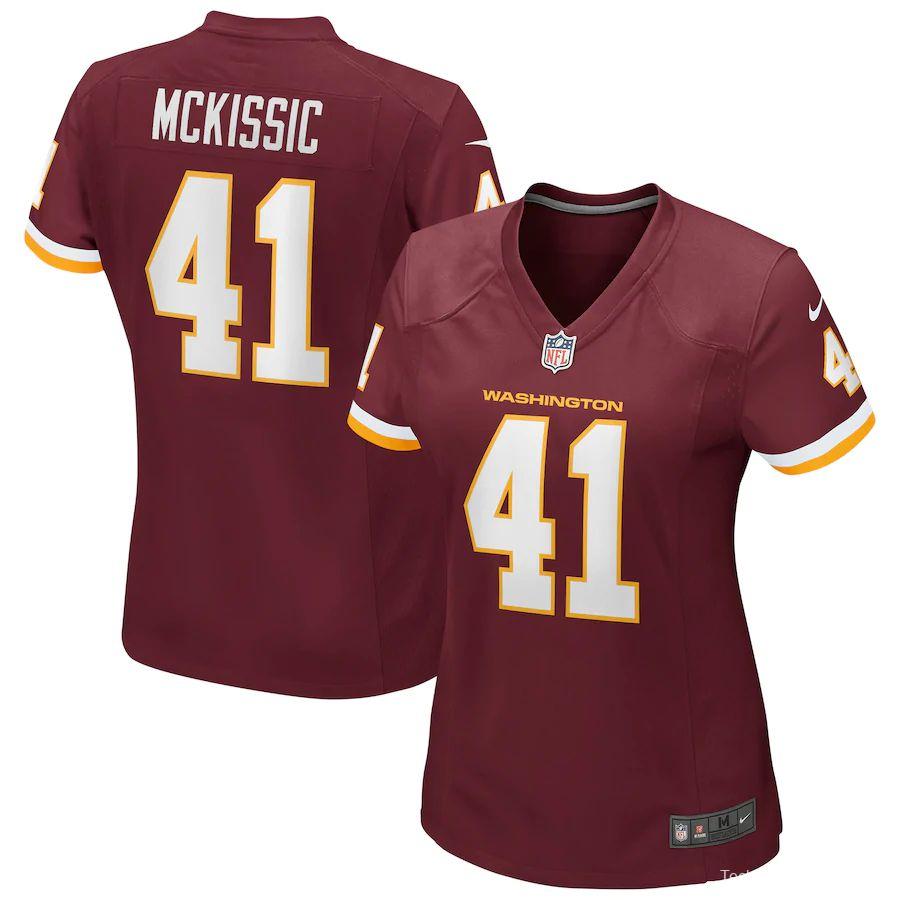 Women's J.D. McKissic Burgundy Player Limited Team Jersey