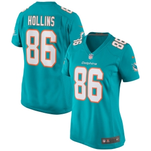 Women's Mack Hollins Aqua Player Limited Team Jersey