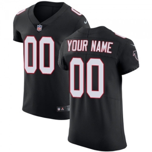 Men's Black Alternate Customized Elite Team Jersey