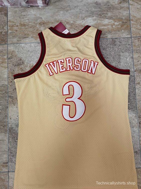 Men's Allen Iverson Golden Retro Classic Team Jersey