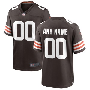 Men's Brown Custom Limited Team Jersey