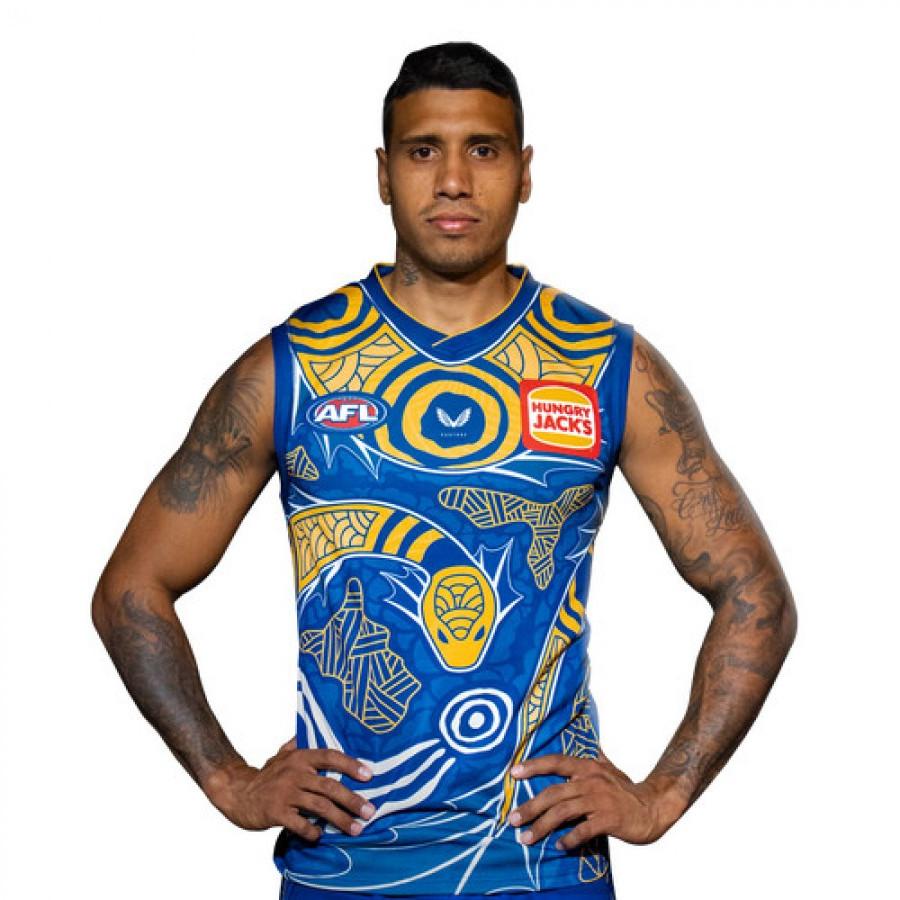 West Coast Eagles 2021 Men's Indigenous Football Guernsey