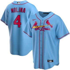 Youth Yadier Molina Light Blue Alternate 2020 Player Team Jersey