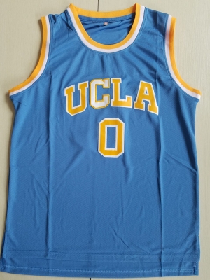 Russell Westbrook 0 UCLA College Light Blue Basketball Jersey