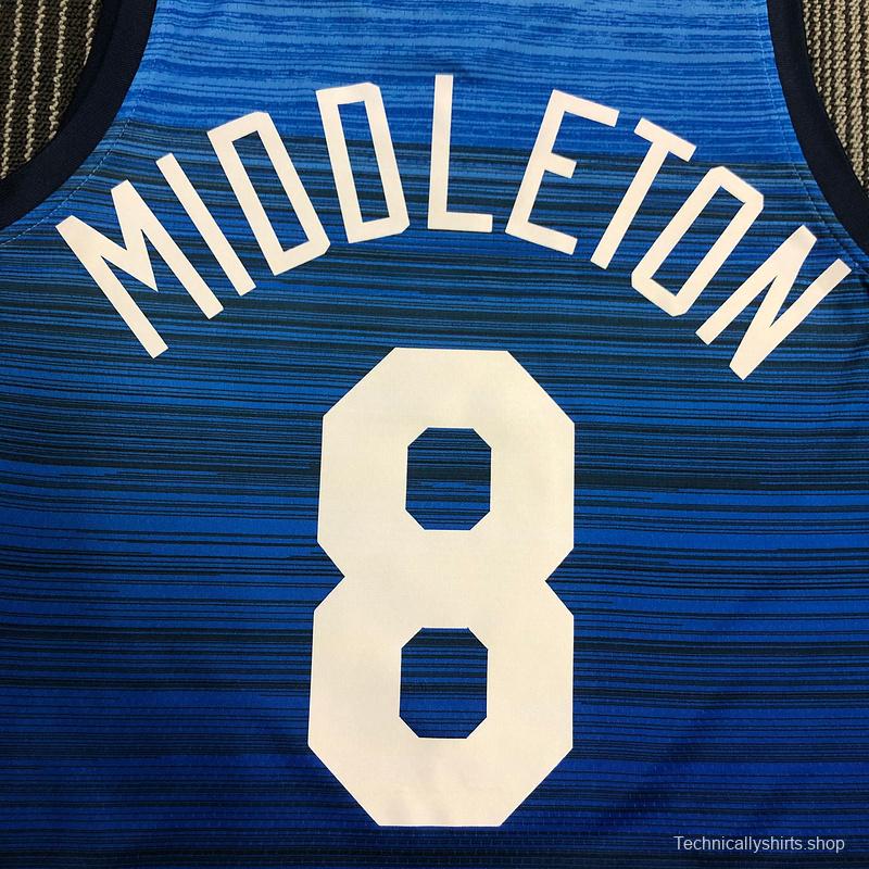 Thai Version Men's Khris Middleton Navy USA Basketball Player Jersey