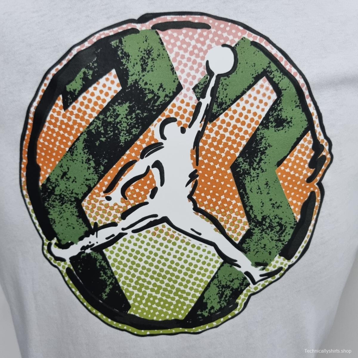 Mens Jordan Casual White T-Shirts #K000154