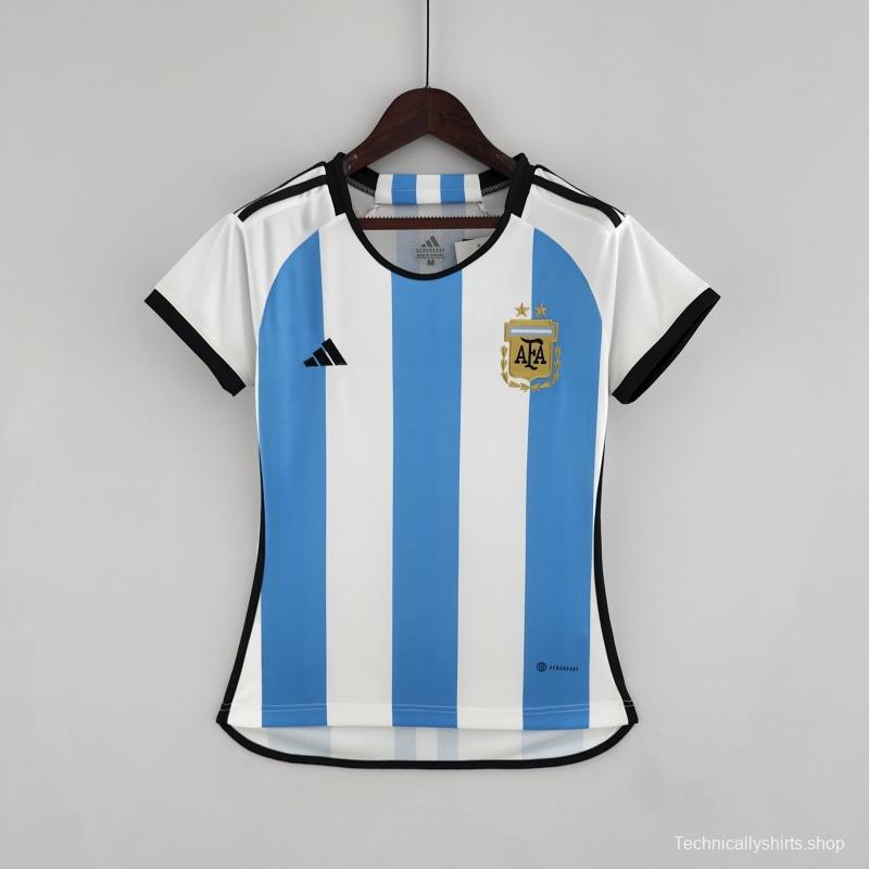 2022 Argentina Women's Home Soccer Jersey