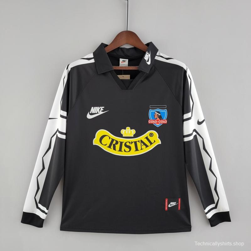 Retro 1995 Long Sleeve Colo Colo Away Soccer Jersey