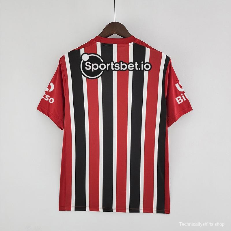 22/23 All Sponsor Sao Paulo Away Soccer Jersey